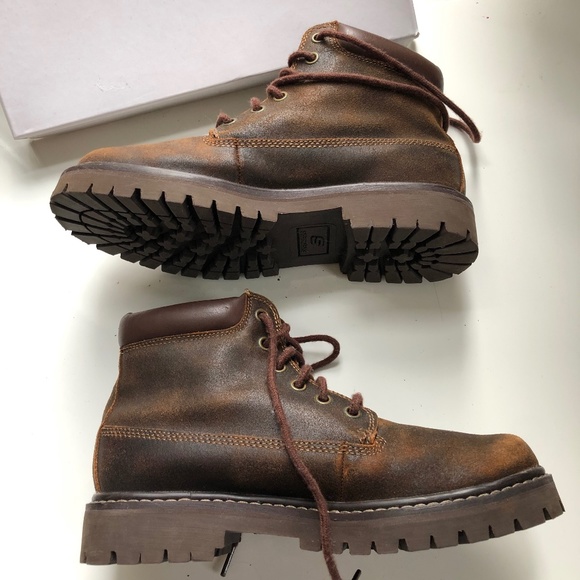 Skechers Authentics Big Bolt Leather Boots, Brown, 7.5 - Picture 11 of 11